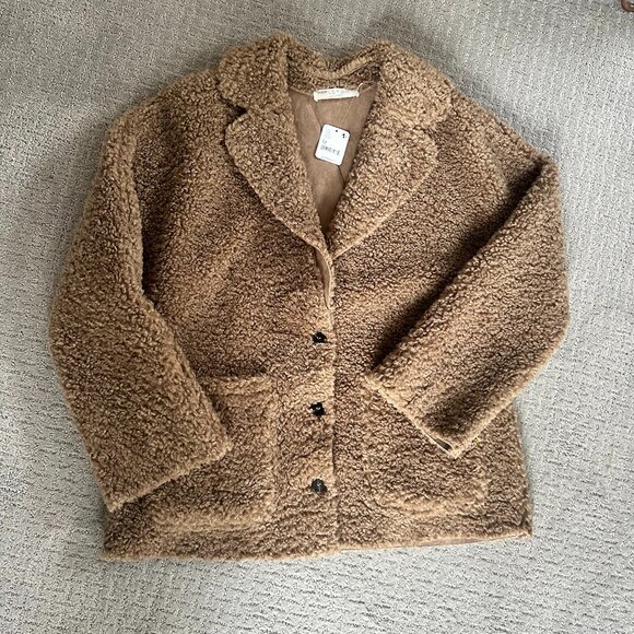 NWT Free People, ASTR the Label Willow Fuzzy Coat, Medium - Picture 15 of 16